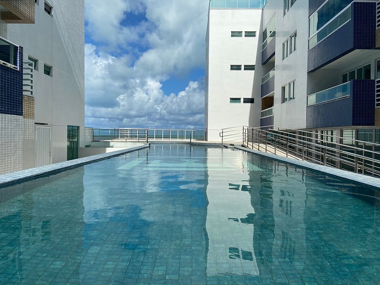 Bela Hospedagem - Beachfront Flat in Bessa with Incredible S