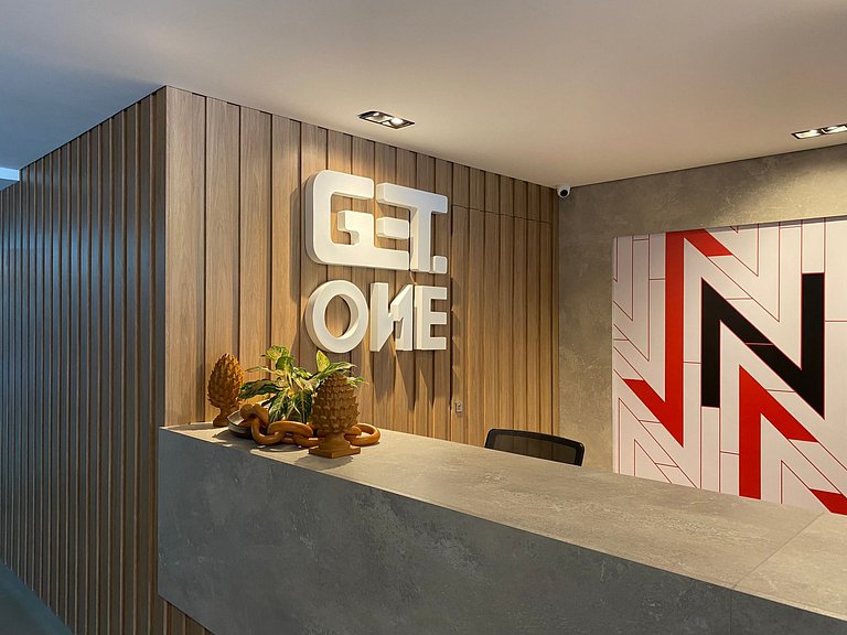 Bela Hospedagem - #Get One 321 - Moderno, a poucos passos do