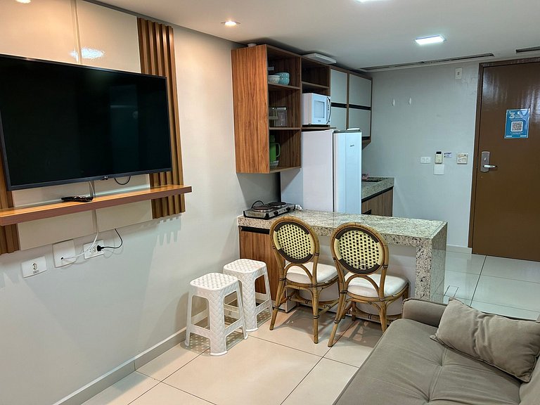 Bela Hospedagem - Lindo flat c/quarto e sala