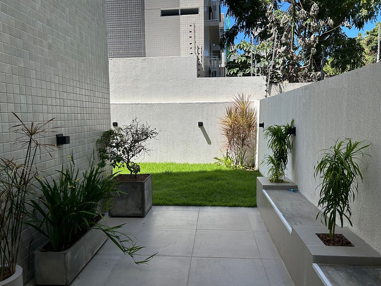 Bela Hospedagem - #303 Bauten Aurea, lindo flat a 60m do mar