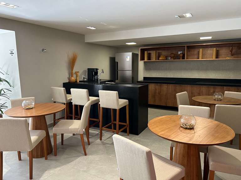 Bela Hospedagem - #303 Bauten Aurea, lindo flat a 60m do mar