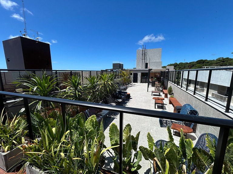 Bela Hospedagem - #303 Bauten Aurea, lindo flat a 60m do mar
