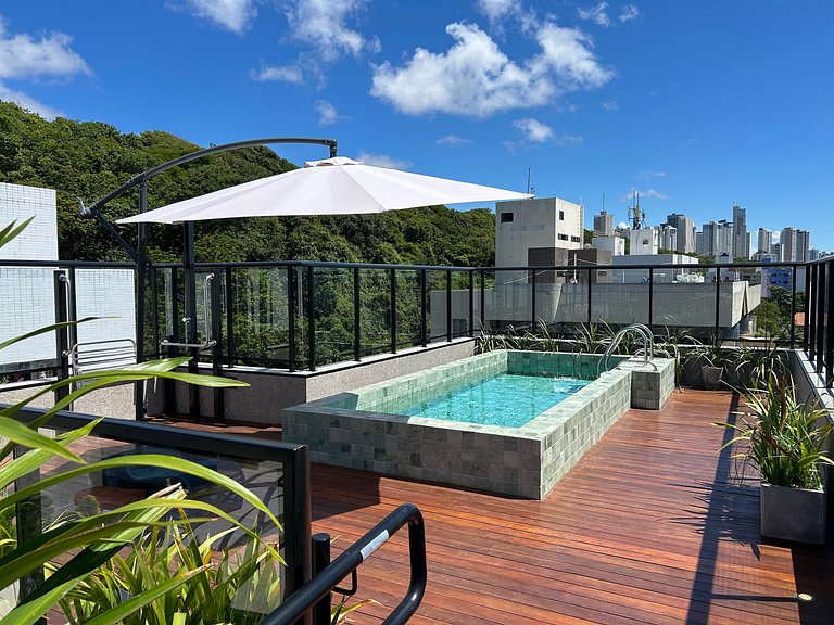 Bela Hospedagem - #303 Bauten Aurea, lindo flat a 60m do mar