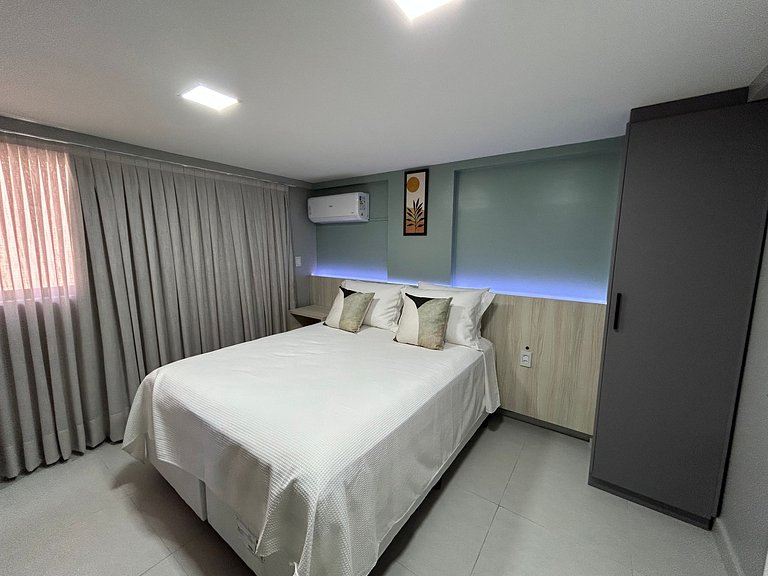 Bela Hospedagem - #303 Bauten Aurea, lindo flat a 60m do mar