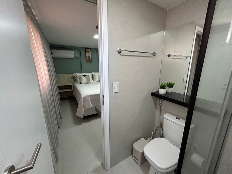 Bela Hospedagem - #303 Bauten Aurea, lindo flat a 60m do mar