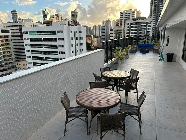 Bela Hospedagem - #105 Compact Tambau, garagem privativa
