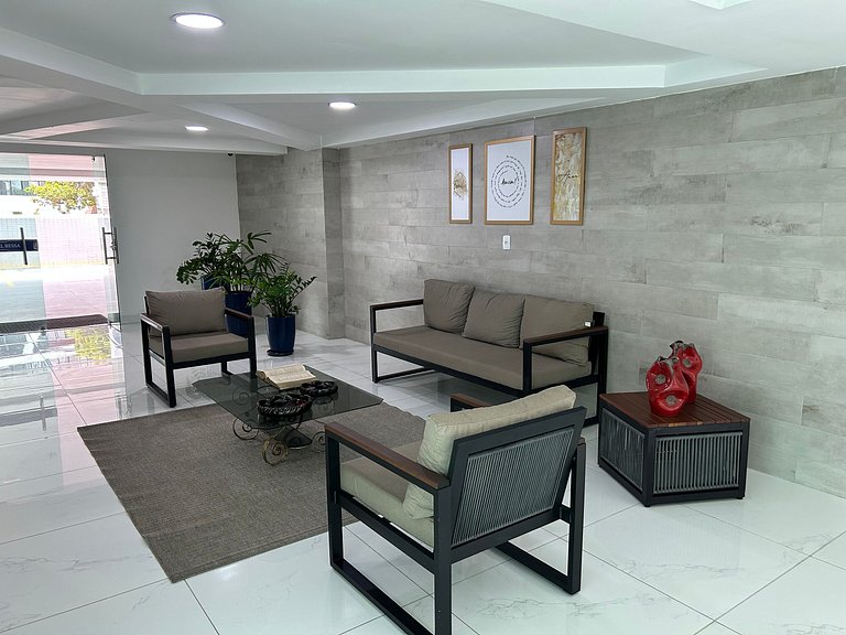 Bela Hospedagem - Beachfront Flat in Bessa with Incredible S