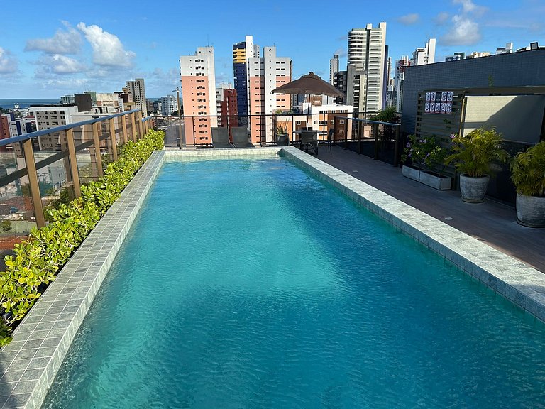 Bela Hospedagem - #504 Ed W Gratitude com varanda e 02 qts c