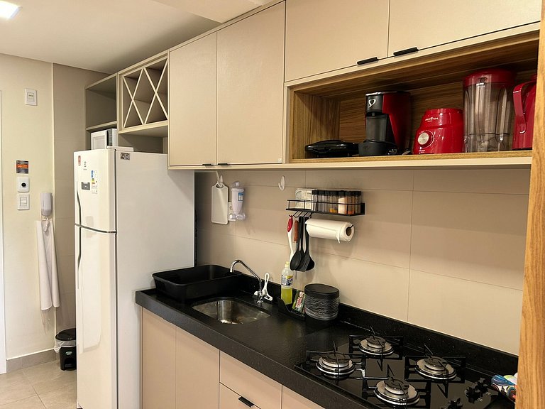 Bela Hospedagem - #504 Ed W Gratitude com varanda e 02 qts c