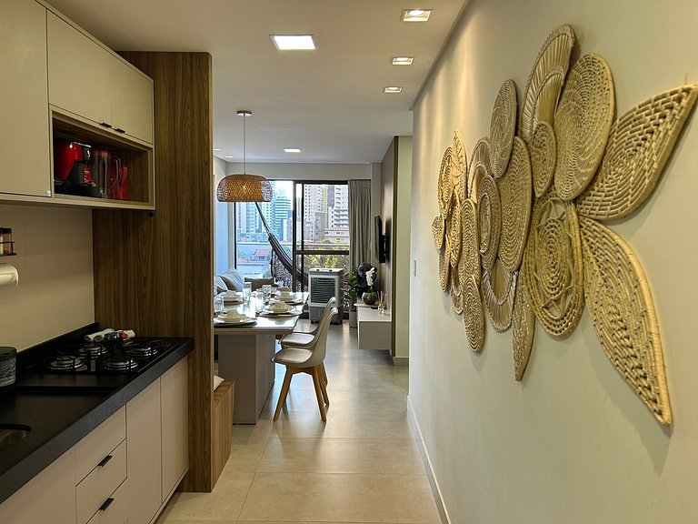 Bela Hospedagem - #504 Ed W Gratitude com varanda e 02 qts c