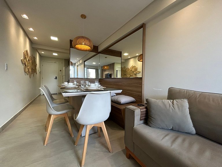 Bela Hospedagem - #504 Ed W Gratitude com varanda e 02 qts c