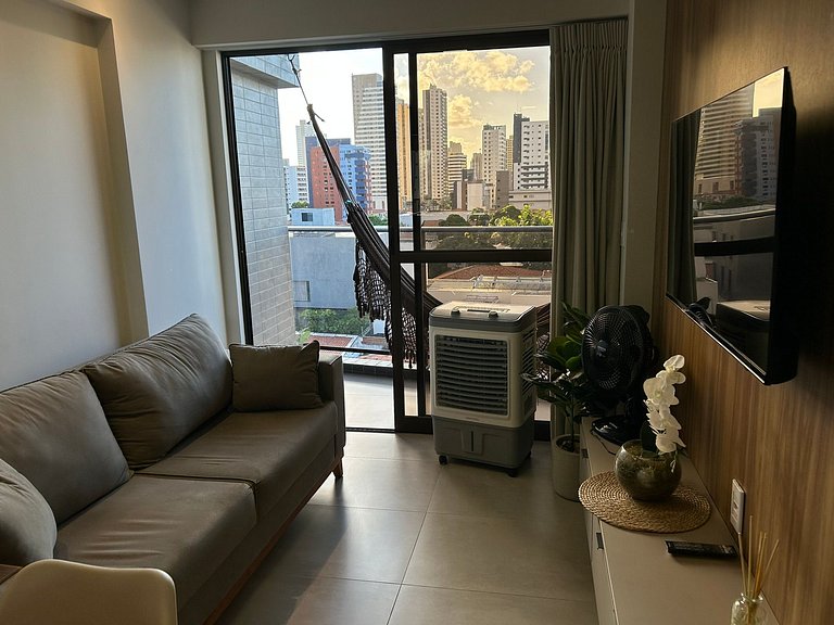 Bela Hospedagem - #504 Ed W Gratitude com varanda e 02 qts c