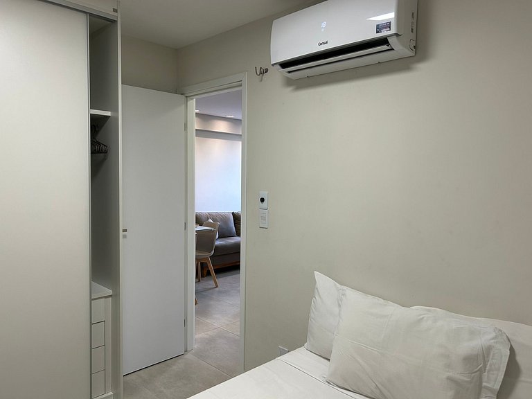 Bela Hospedagem - #504 Ed W Gratitude com varanda e 02 qts c