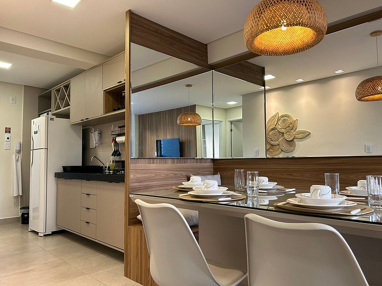 Bela Hospedagem - #504 Ed W Gratitude com varanda e 02 qts c