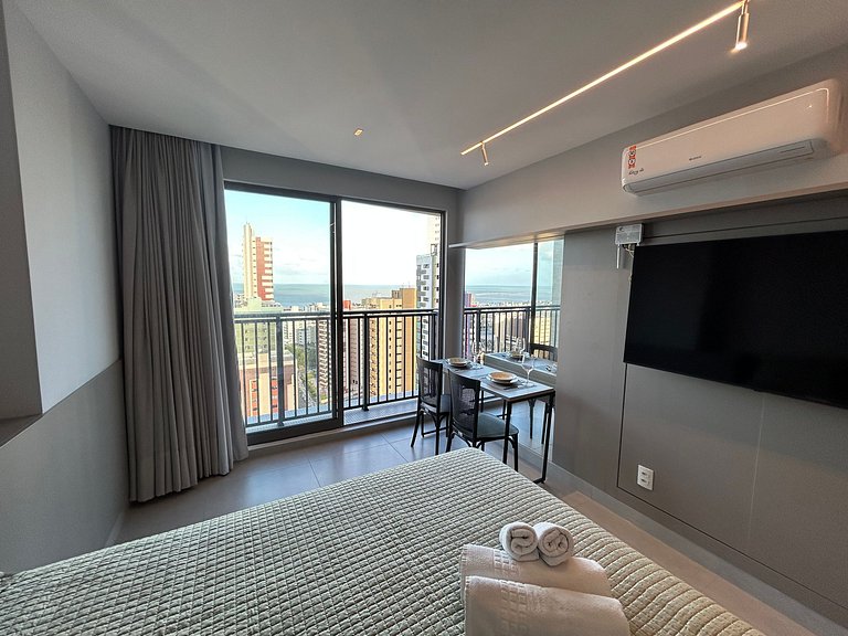 Bela Hospedagem - #1701 Simple Manaira, linda vista da cidad