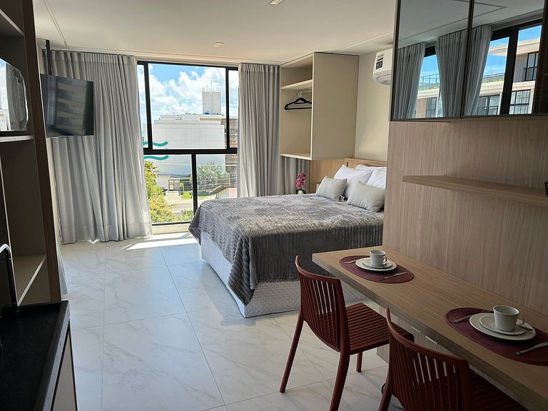 Bela Hospedagem - #402 Ciel Home, Vista Mar com Varanda Priv