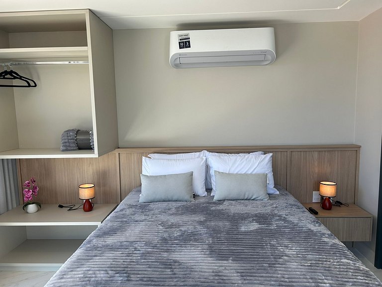 Bela Hospedagem - #402 Ciel Home, Vista Mar com Varanda Priv