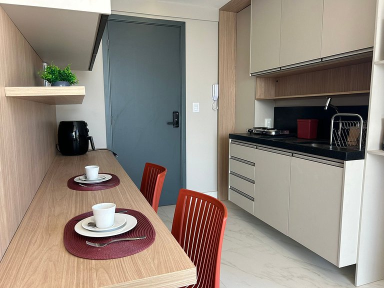 Bela Hospedagem - #402 Ciel Home, Vista Mar com Varanda Priv