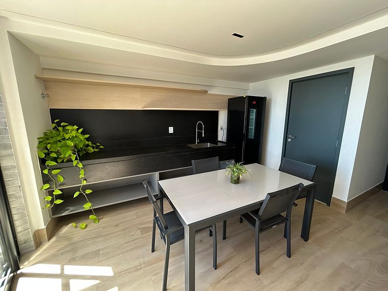 Bela Hospedagem - #402 Ciel Home, Vista Mar com Varanda Priv