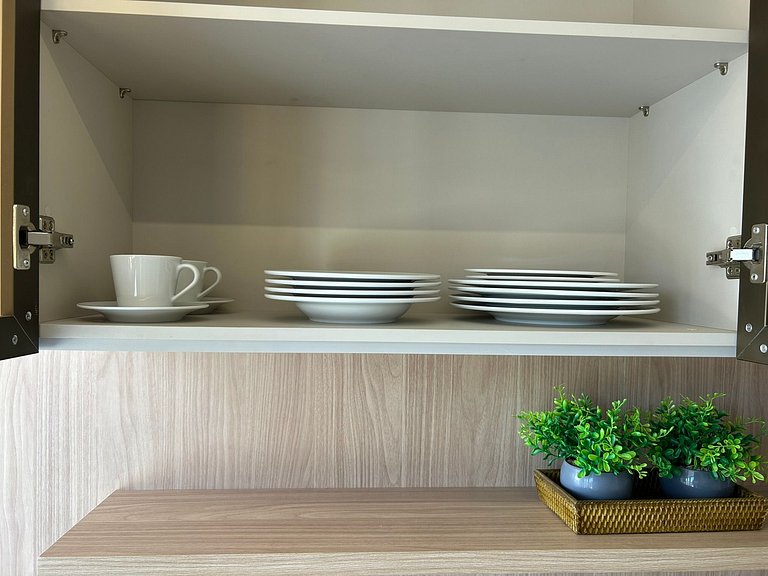 Bela Hospedagem - #402 Ciel Home, Vista Mar com Varanda Priv