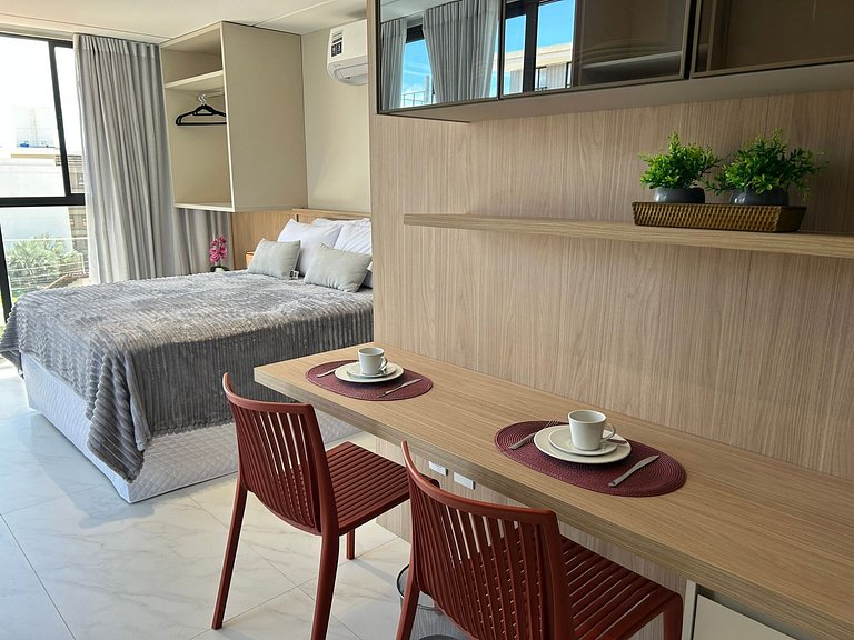 Bela Hospedagem - #402 Ciel Home, Vista Mar com Varanda Priv