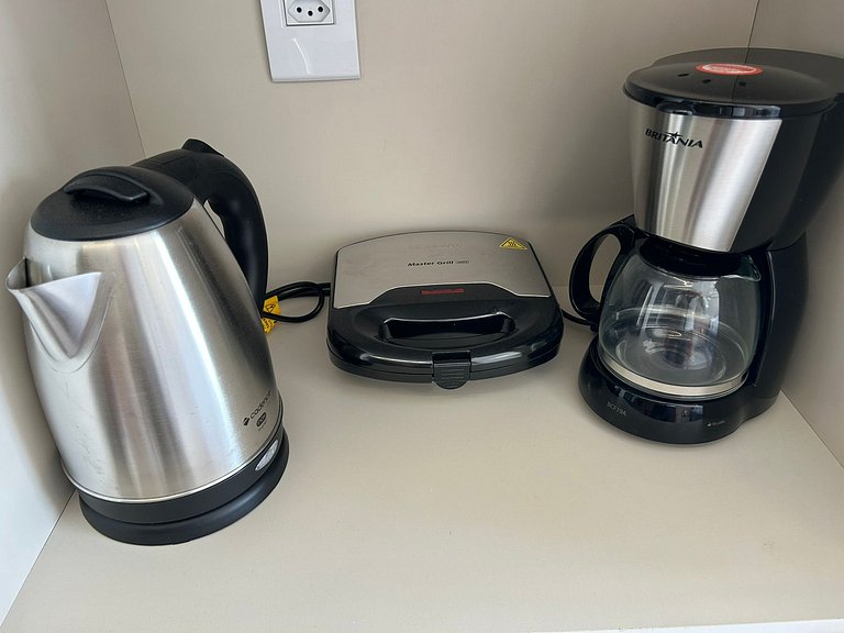 Bela Hospedagem - #402 Ciel Home, Vista Mar com Varanda Priv