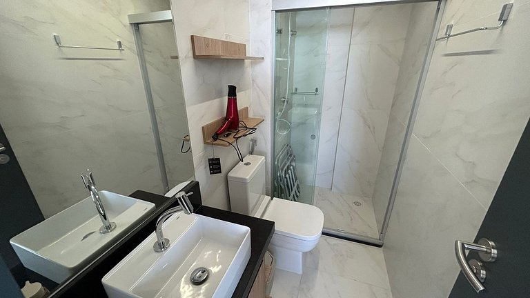 Bela Hospedagem - #402 Ciel Home, Vista Mar com Varanda Priv