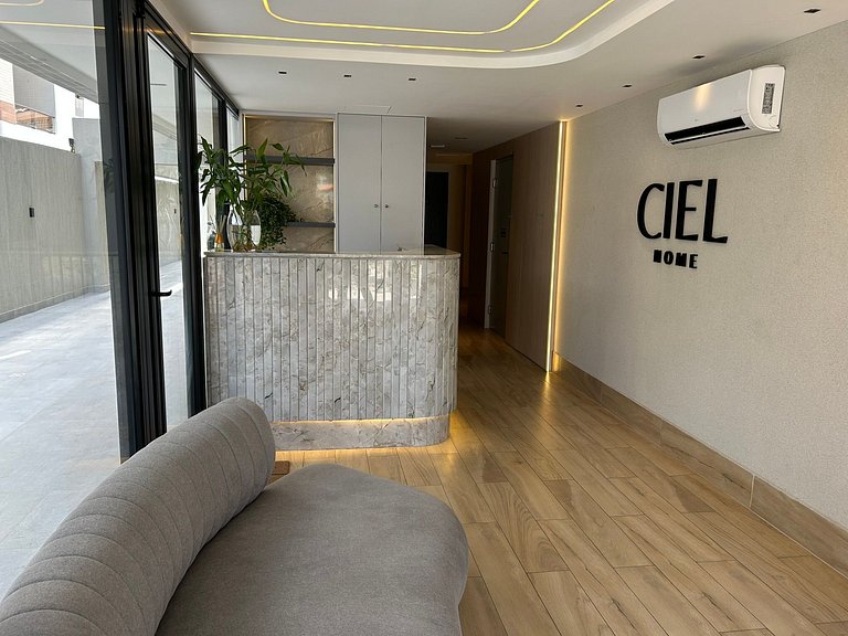 Bela Hospedagem - #402 Ciel Home, Vista Mar com Varanda Priv