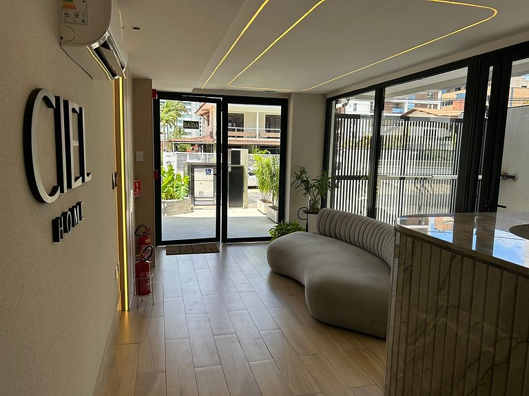 Bela Hospedagem - #402 Ciel Home, Vista Mar com Varanda Priv