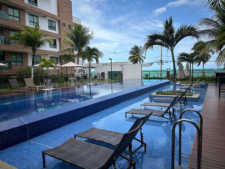 Bela Hospedagem - #302A Luxor Paulo Miranda, Frente Mar Cabo