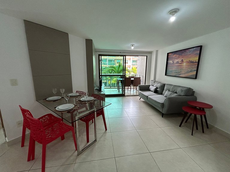 Bela Hospedagem - #302A Luxor Paulo Miranda, Frente Mar Cabo