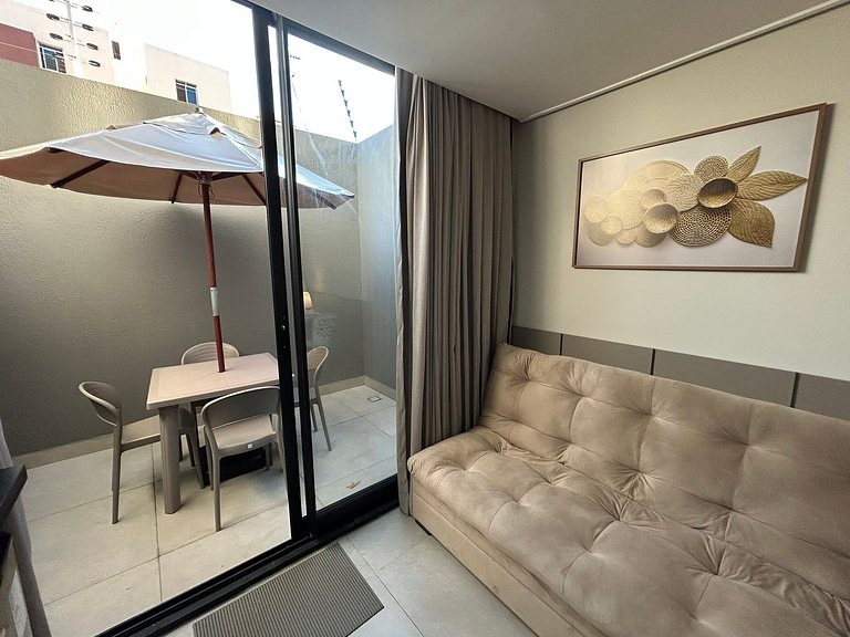 Bela Hospedagem - #004 Acqua Tambaú | Flat com Terraço Priva