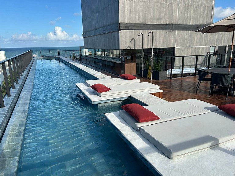 Bela Hospedagem - #004 Acqua Tambaú | Flat com Terraço Priva