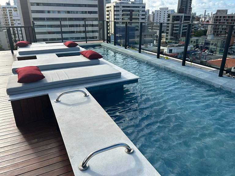 Bela Hospedagem - #004 Acqua Tambaú | Flat with Private Terr