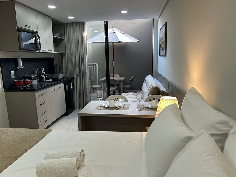 Bela Hospedagem - #004 Acqua Tambaú | Flat com Terraço Priva